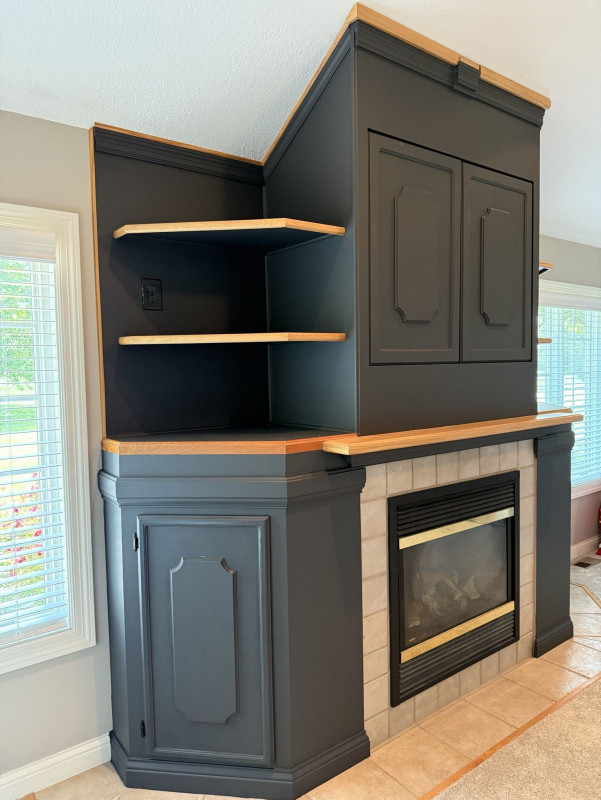 Fireplace Shelving and Cabinets